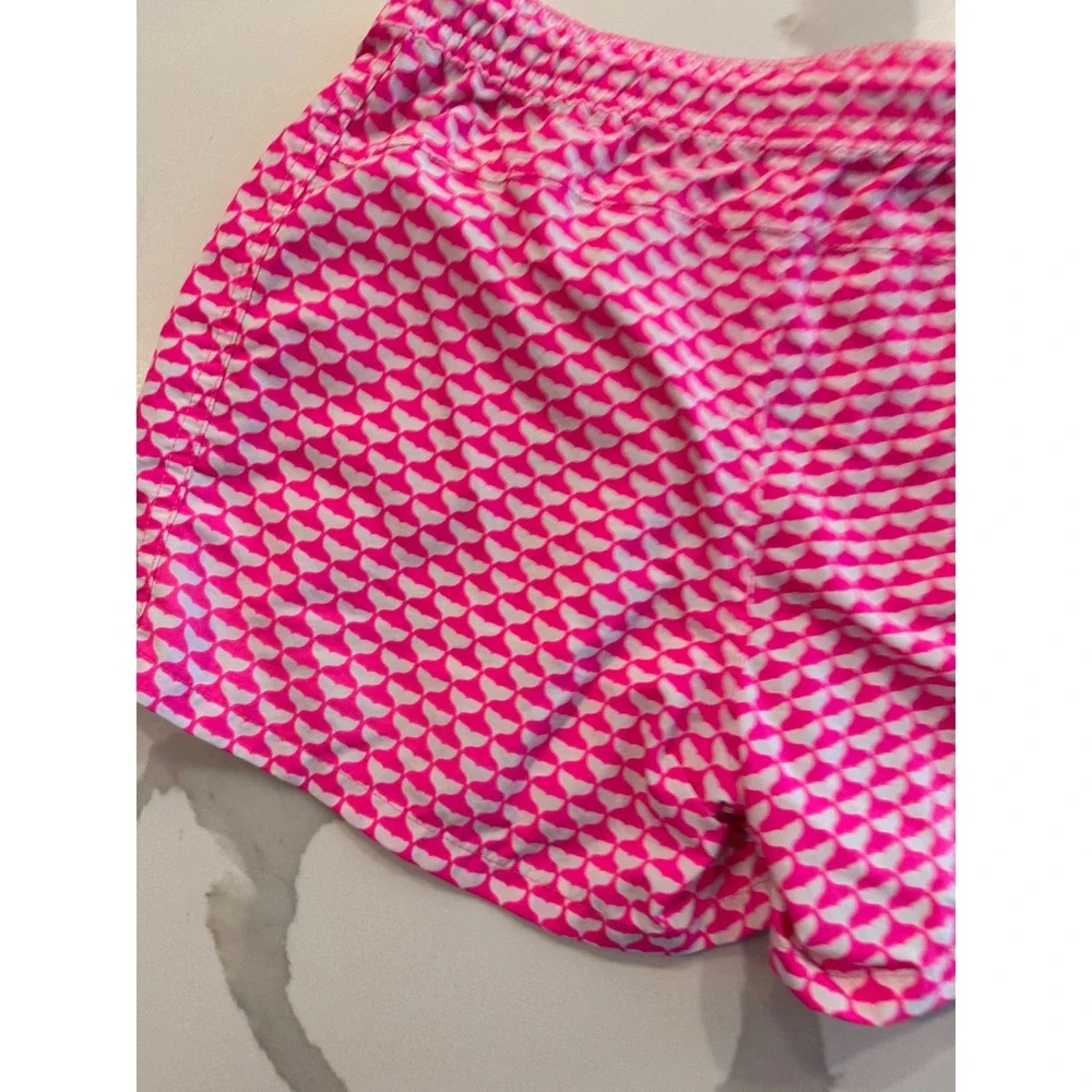 Vineyard Vines Performance Shorts Womens XXS Pink Whale Tail Print Drawstring